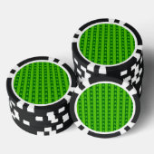 Groen striped kerstboompatroon poker chips (Opstapeling)