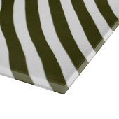 Groen strips snijvlak snijplank (Hoek)