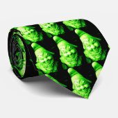 groen stropdas (Opgerold)