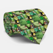 groen stropdas (Opgerold)