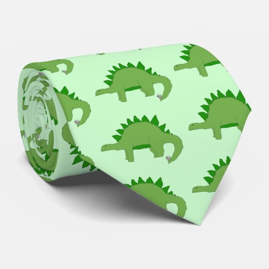 Groen stropdas Stegosaurus (Opgerold)