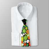 Groen Stropdas van leven - op zwart (Gebonden)