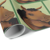 Groen stutpapier voor Pony Cadeaupapier (Rol Hoek)