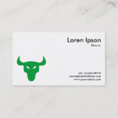 Groen stuursymbool - wit visitekaartje (Achterkant)