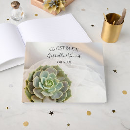 Groen succes op witte bruiloft gastenboek