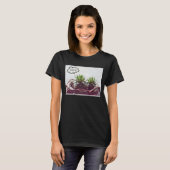 Groen Succulent Dream Big Quote T-shirt (Voorkant volledig)