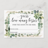 Groen Succulent Hoeveel kussen in de pot Informatiekaartje (Voorkant)