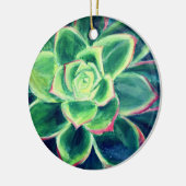 Groen Succulent Kunst Schilderen Ornament (Links)