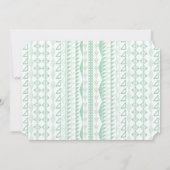 Groen Succulent ModernTypography Wedding Kaart (Achterkant)