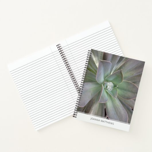 Groen Succulent Notitieboek (Binnen)