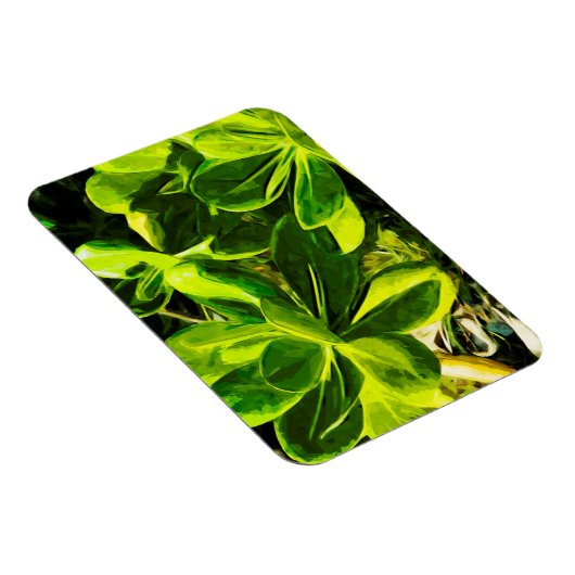 Groen Succulent Ocean Beach Plant Abstract Magneet (Rechterzijde)