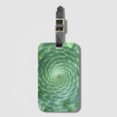 Groen succulent Plant Bagagelabel (Voorkant (verticaal))