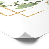 Groen succulent Welkom bij repetitief diner Poster (Hoek)