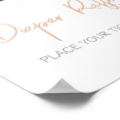 Groen Succulenten Baby shower Luier Raffle Poster (Hoek)