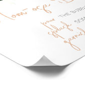 Groen Succulenten Baby shower Moeder Osa Bar Poster (Hoek)