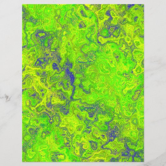 Groen Swirly Marmer Bulk Scrapbook Papier Pagina's Flyer (Voorkant)