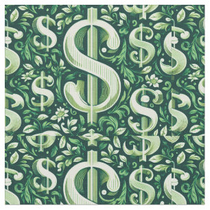 Groen symbool dollarteken stof