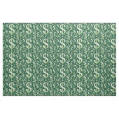 Groen symbool dollarteken stof (Fat Quarter)