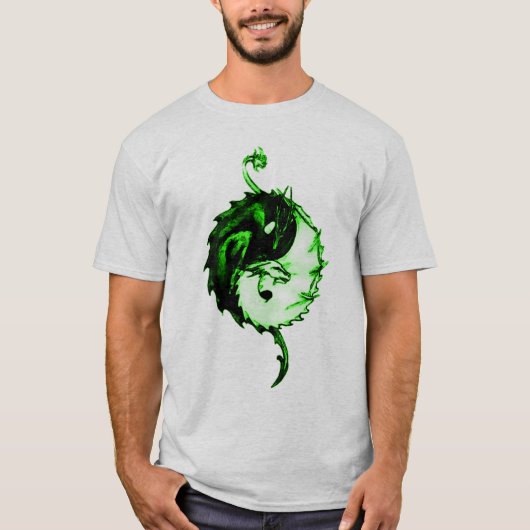 Groen symbool voor Dragon Unity T-shirt (Voorkant)
