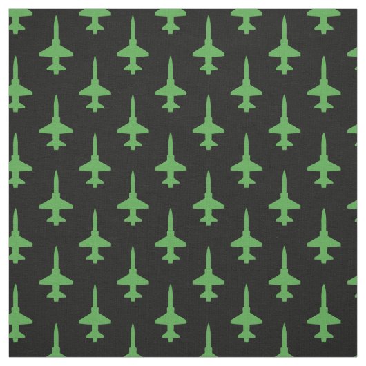 Groen T-38 Talon Pattern op Black Stof (Swatch)