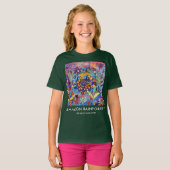 Groen T-shirt John Dyer Amazon Rainforest Painting (Voorkant volledig)