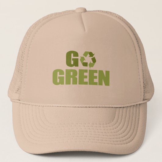 Groen T-shirt Trucker Pet (Voorkant)