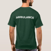 Groen t-shirt voor ambulance (Achterkant)