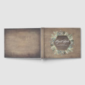 groen takken rustieke land bruiloft gastenboek (Volledig)