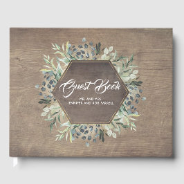 groen takken rustieke land bruiloft gastenboek