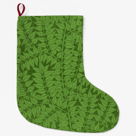 Groen takpatroon (Jungle Art) (William Morris) Grote Kerstsok