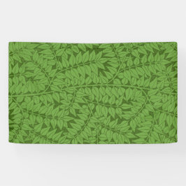 Groen takpatroon (Jungle Art) (William Morris) Spandoek