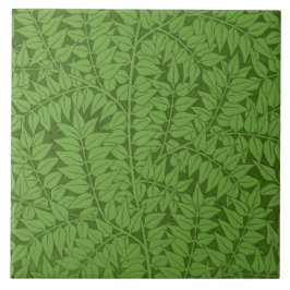 Groen takpatroon (Jungle Art) (William Morris) Tegeltje