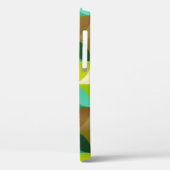 Groen Tan en bruin Leaf Modern Pattern Case-Mate iPhone Case (Achterkant / Links)