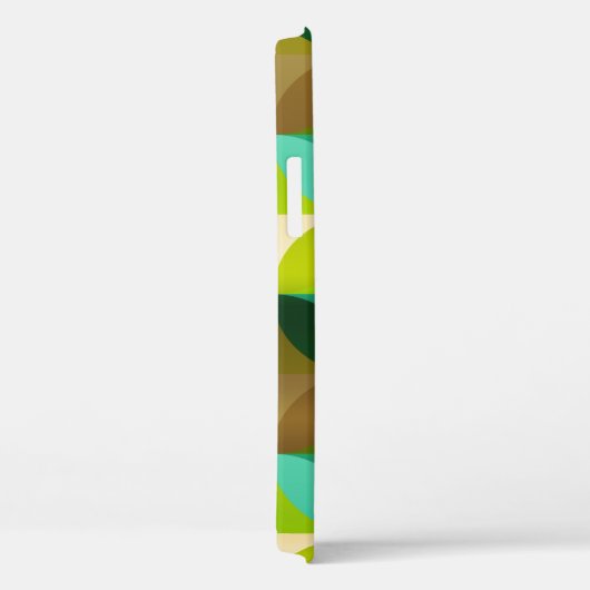 Groen Tan en bruin Leaf Modern Pattern Case-Mate iPhone Case (Achterkant / Rechts)