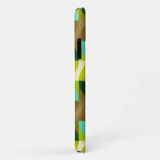 Groen Tan en bruin Leaf Modern Pattern Case-Mate iPhone Case (Achterkant/rechts)