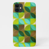 Groen Tan en bruin Leaf Modern Pattern Case-Mate iPhone Case (Achterkant)