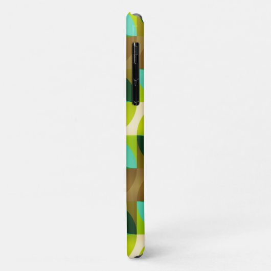 Groen Tan en bruin Leaf Modern Pattern Case-Mate iPhone Case (Achterkant/links)