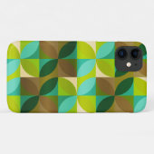 Groen Tan en bruin Leaf Modern Pattern Case-Mate iPhone Case (Achterkant (horizontaal))
