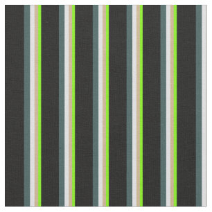 Groen, Tan, Lavender, Donkergrijs en zwart Stof