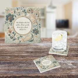 Groen Tan Lijst  vers Stenen Onderzetter