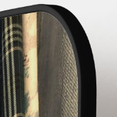 Groen, Tan Prints een soort pickleball paddle (Links Detail)