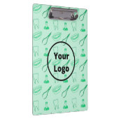 Groen tandheelkundig patroon klembord (Rechts)