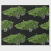 Groen tankpapier voor militair gebruik cadeaupapier (Vlak)