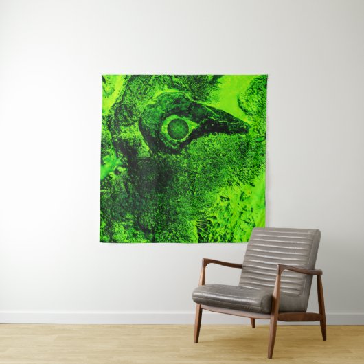 groen tapijt wandkleed (In situ)