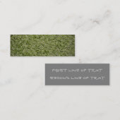 Groen tapijtbladwijzer visitekaartje (Voorkant / Achterkant)