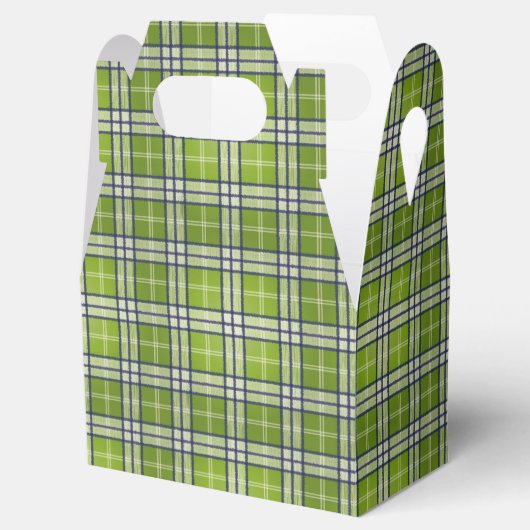 Groen Tartan Bedankdoosjes (Geopend)