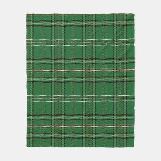 Groen Tartan Fleece Deken (Voorkant)