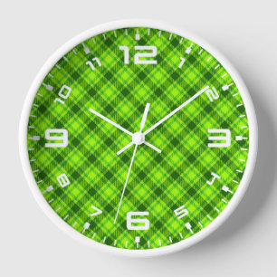 Groen Tartan geruit geruite geruite patroon