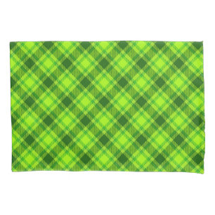 Groen Tartan geruit geruite geruite patroon Kussensloop