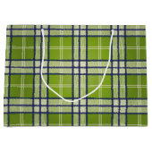 Groen Tartan Groot Cadeauzakje (Voorkant)